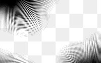 Png black motion pattern border, transparent background