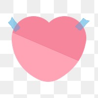 Png Cute sticky note element, transparent background