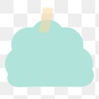 Png Cute sticky note element, transparent background