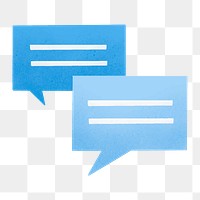 Messaging icon png, social media icon on  transparent background 