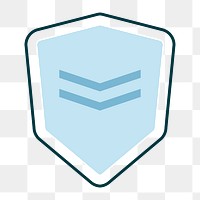Surveillance control badge icon png smart home icon, transparent background 
