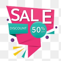 Sale badge png, transparent background