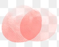 Png pink abstract paint circles element, transparent background