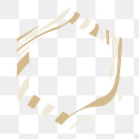 Zebra patterned geometric png frame, transparent background