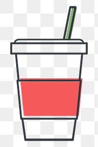 Cold cup png illustration, transparent background