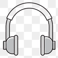 Headphones png illustration, transparent background