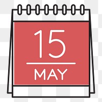 Calendar png illustration, transparent background