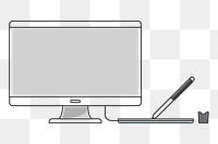 Computer png illustration, transparent background