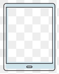 Tablet png illustration, transparent background