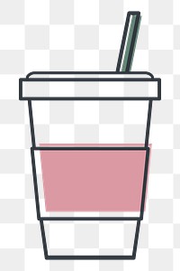 Cold cup png illustration, transparent background