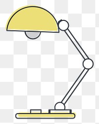 Desk lamp png illustration, transparent background