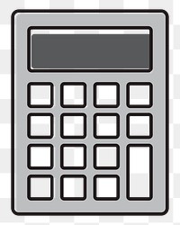 Calculator png illustration, transparent background