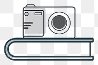 Film camera png illustration, transparent background