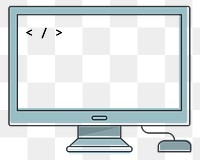 Computer png illustration, transparent background