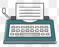 Typewriter png illustration, transparent background