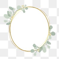 Aesthetic leaf png badge, transparent background