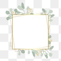 Aesthetic leaf png badge, transparent background