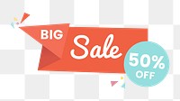 Sale badge png, transparent background