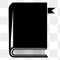 Png book element, transparent background