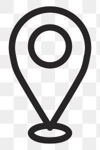 Check-in pin   png icon, transparent background