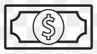Banknote    png icon, transparent background