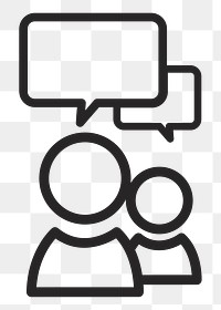 Speech bubble   png icon, transparent background