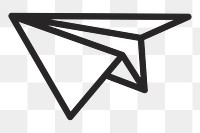 Paper plane   png icon, transparent background