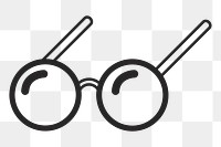 Eyeglasses   png icon, transparent background