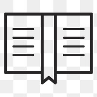 Book   png icon, transparent background