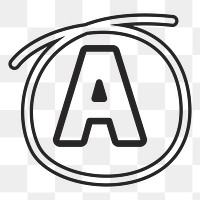 Grade A   png icon, transparent background