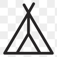 Tent   png icon, transparent background