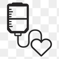 Blood donation   png icon, transparent background