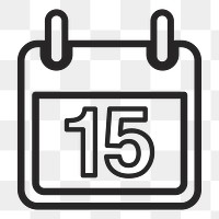 Calendar   png icon, transparent background