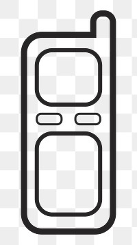 Landline phone   png icon, transparent background