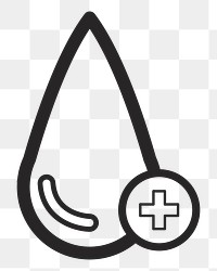 Blood donation   png icon, transparent background