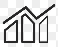Growth graph    png icon, transparent background