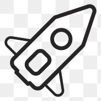 Startup rocket    png icon, transparent background