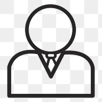 Businessman    png icon, transparent background