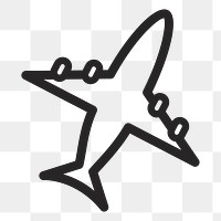 Airplane   png icon, transparent background