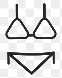 Bikini   png icon, transparent background