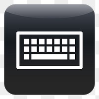 PNG Keyboard icon sticker, transparent background