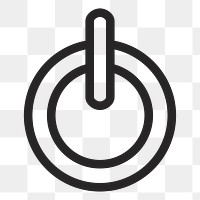 Power button   png icon, transparent background