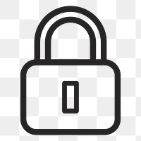 Padlock   png icon, transparent background