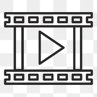 Video clip   png icon, transparent background