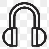 Headphones   png icon, transparent background
