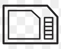 SD card  png icon, transparent background