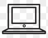 Laptop   png icon, transparent background