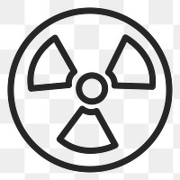 Radioactive   png icon, transparent background