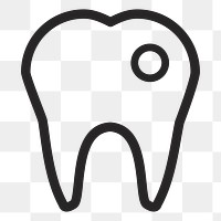 Tooth   png icon, transparent background