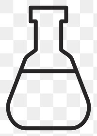 Chemical flask   png icon, transparent background